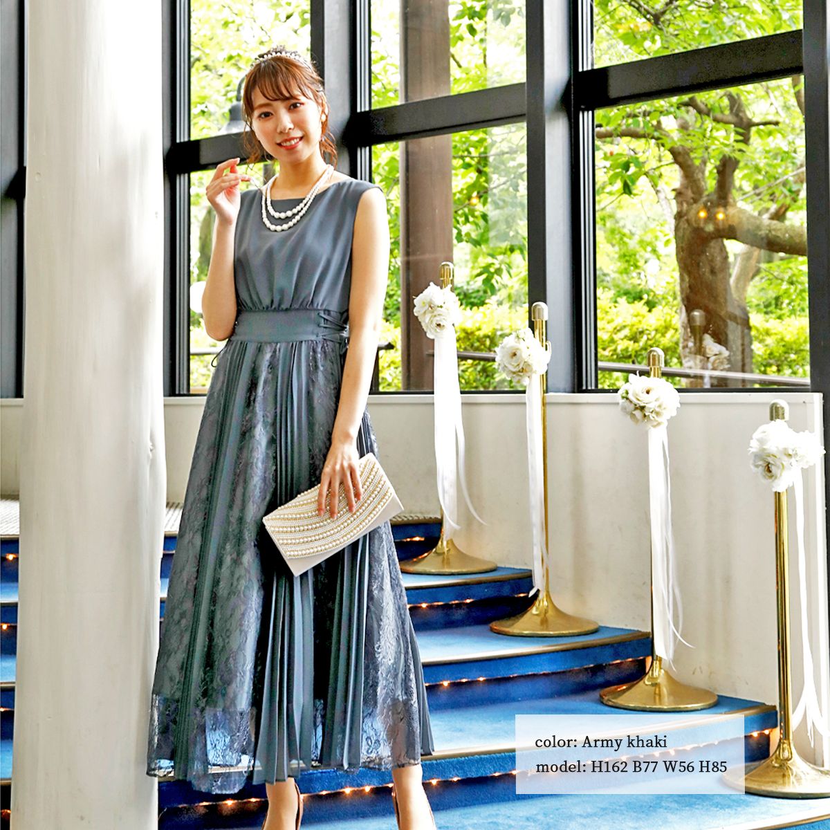 贅沢屋の ロング パーティードレス 結婚式 お呼ばれ 成人式 謝恩会 同窓会 2次会 二次会 1 5次会 披露宴 ロング丈 セミロング ワンピース フォーマル 代 30代 ドレス レース プリーツ Dorrydoll 同窓パーティー お呼ばれドレス きれい目 全7色 Drimcom Com Ar