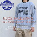 BUZZ RICKSON 039 S バズリクソンズ BR69193 30th ANNIVERSARY MODEL HORIZONTAL KNITTING HEAVY WEIGHT SWEAT SHIRTS 30周年記念 プリント ホリゾンタルスウェット USF-USN OFFICIAL SPPILIER ミリタリー フライトジャケット コントラクター 裏起毛 トレーナー ヘビースウェット