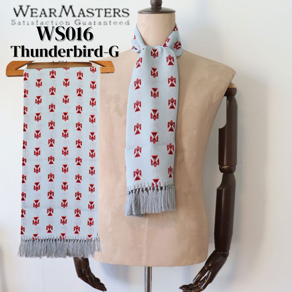 WEARMASTERS ウエアマスターズ Thunderbird-G Scarf サンダーバードジー スカーフ WS016 雷神 rayon