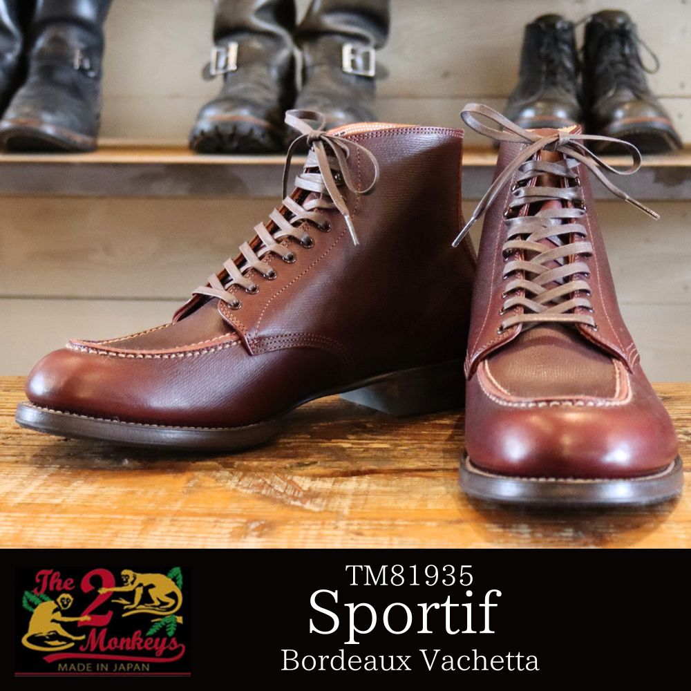 The 2 Monkeys 2󥭡 TM81935 Sportif Bordeaux Vachetta 2023ǯ  ʥ쥶 ݥƥ å쥶 磻å 쥶 ܥɡ åɥ䡼ˡ JELADO 顼 åɥ󥰥ѥ