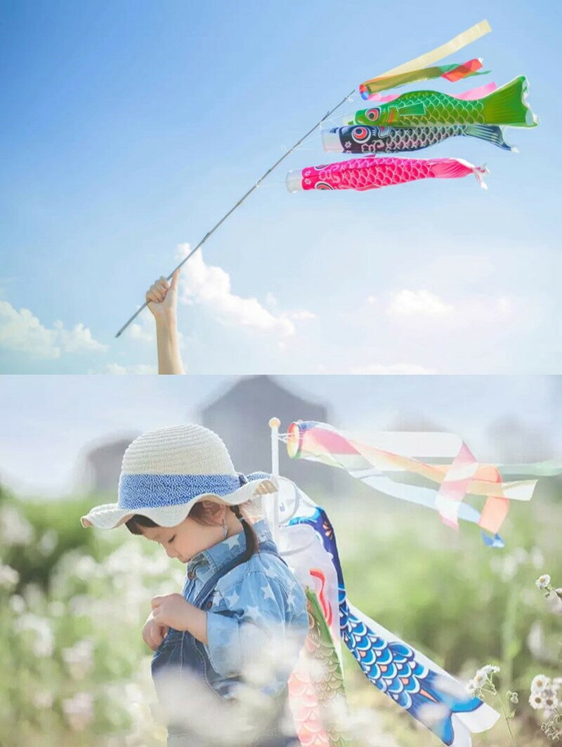 TOP99の＼端午の節句 空を泳ぐ勇気の鯉のぼり／こいのぼり ベランダ 庭 鯉のぼり こどもの日 端午の節句 こいのぼり 庭 庭用鯉のぼり カラフル 鯉 庭園 ベランダ 室内 飾り 初節句 男の子 お祝い 五月五日 日向 ギフトプレゼント｜アングル3