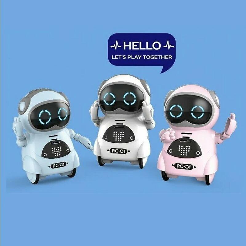 ロボット ロボット おもちゃ 会話 ロボット ポケットロボット しゃべる 英語 簡単 会話 対話 癒し 知育 玩具 かわいい 動くコミュニケーション 音声認識 教育 ポケット 会話 子供 女の子 癒し 知育 玩具 動く おしゃべり　音楽　音声認識 誕生日 プレゼント ギフト