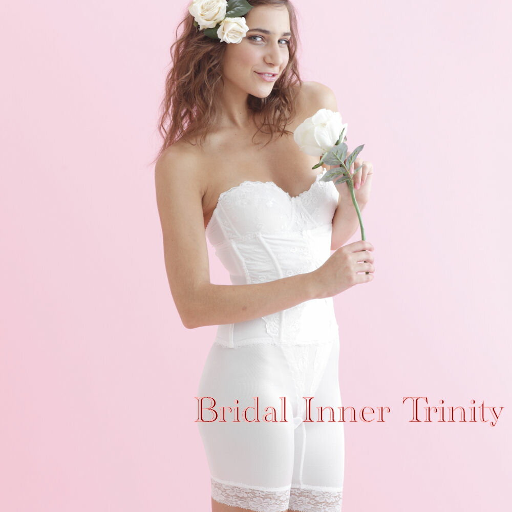 【激安 ブライダルインナー】【交換OK】【店舗試着可】ブライダルインナー4点 セット ブラジャー&ウエストニッパー &ガードル&ショーツ【ブライダル下着 ウエデ...