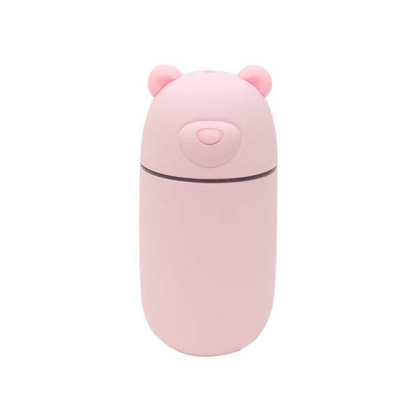 うるくまさん ピンク USBポート付きクマ型ミニ加湿器