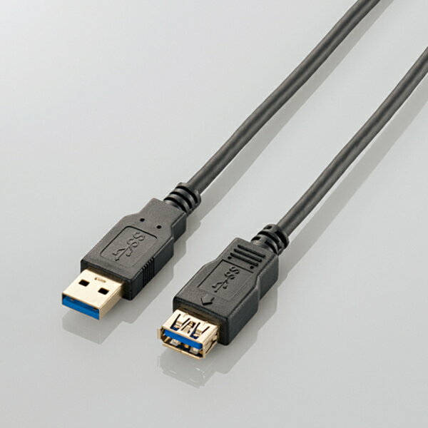 【仕様】 コネクタ形状 USB3.0（Standard-A）オス-USB3.0（Standard-A）メス 対応機種 USB3.0(Aタイプ)端子搭載のパソコン及びUSB3.0(Aメスタイプ)端子搭載のパソコン周辺機器 ケーブル長 1.0m ケーブル太さ 4.7mm 規格 USB3.0準拠 対応転送速度 最大5Gbps　※理論値 プラグメッキ仕様 金メッキピン・金メッキコネクタ シールド方法 3重シールド ツイストペアケーブル（通信線） ○ カラー ブラック