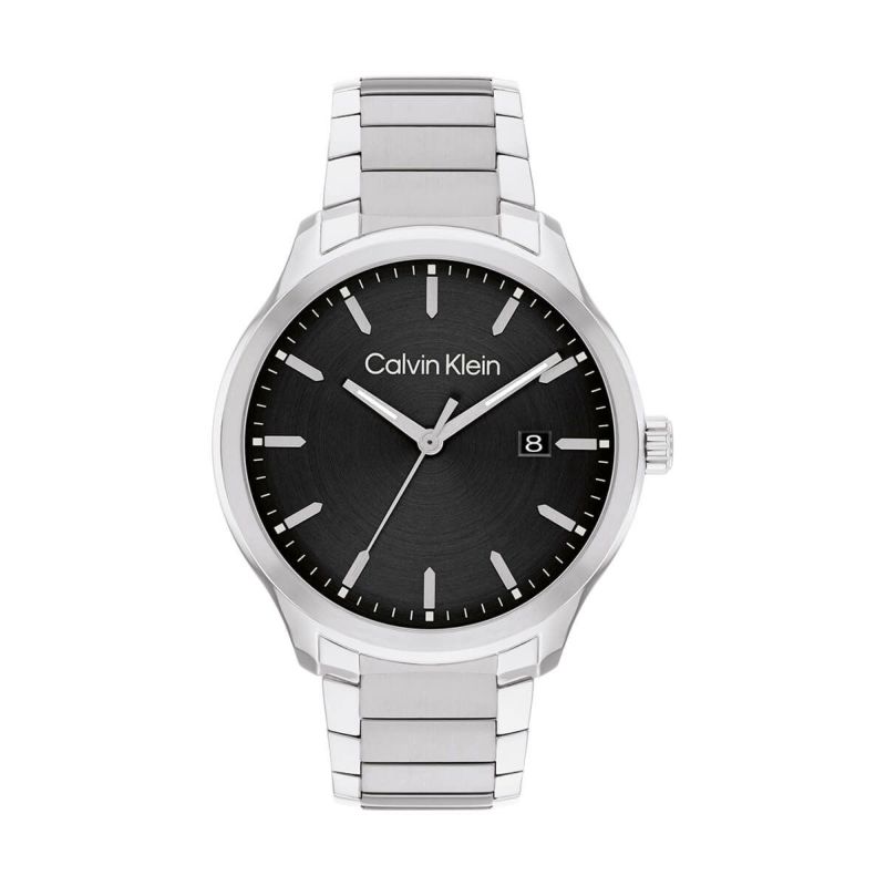 Calvin Klein カルバンクライン 43mm ブラック ダイヤル SS ブレスレット【CK25200348】