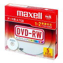 maxell }NZ f[^p DVD-RW 4.7GB 2{Ή CNWFbgv^ΉzCg 5 5mmP[X DRW47PWB.S1P5S A