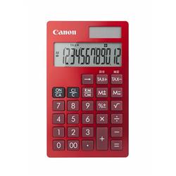 Rakuten - 【事務用品】Canon キヤノン ビジネス電卓 12桁 KS-12T-RD レッド