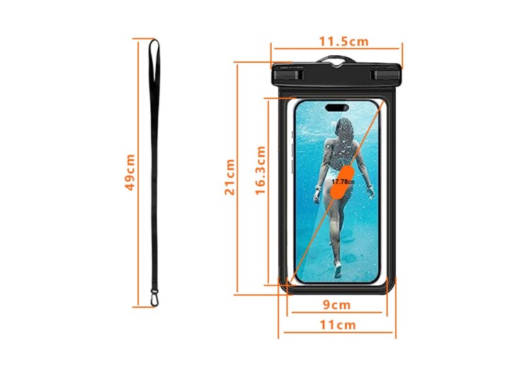 Lazos L-WPSCB-BK スマホ防水ケ...の紹介画像2