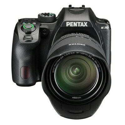 【新品】ペンタックス PENTAX K-70 18-135WRキット [ブラック]（ボディ + 高倍率ズームレンズ「smc PENTAX-DA 18-135mmF3.5-5.6ED AL[IF] DC WR」）