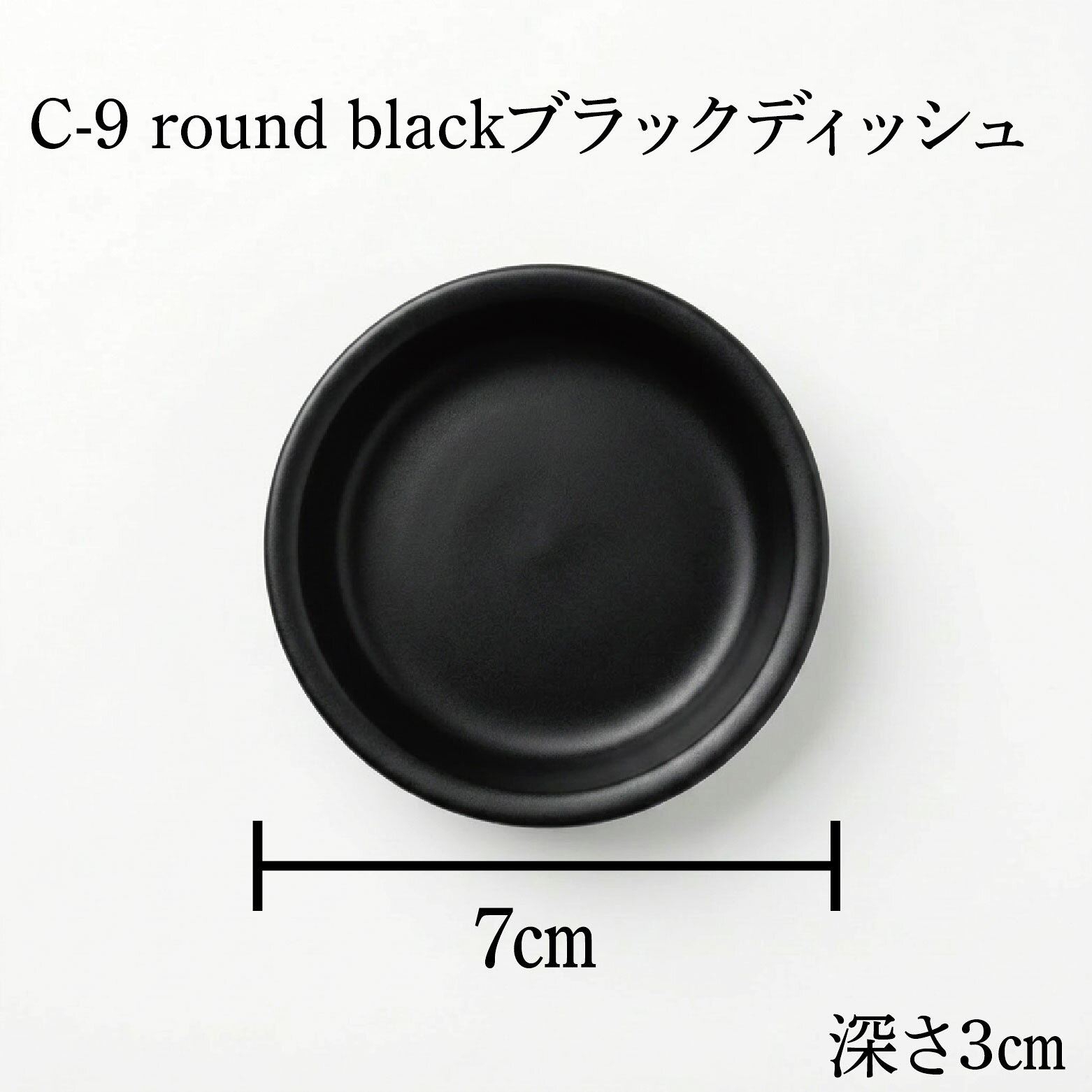 C-9 round blackブラックディッシュ　爬虫類 両生類　ノーブランド バルク品