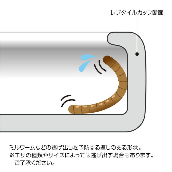 爬虫類用品店 トップクリエイトのレプタイルカップ RX-155 スドー 爬虫類 両生類 エサ皿 水飲み場 水入れ 食器 ヘビ レオパ カエル トカゲ｜アングル2