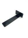 2x4用 ほぼ見えないブラケット2枚用(ブラック) 2本セット 見えない ブラケット 棚受け キャットウォーク 本棚 インテリア 収納 DIY 粉体塗装 頑丈 ...