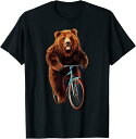 【楽天スーパーSALE】くま 熊 ベア 自転車 メンズ Tシャツ 熊 食パン おもしろ 面白い 可愛い ネタ ユーモア 半袖Tシャツ ギャグ ネタ ウケ狙い お...