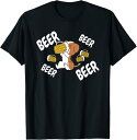 ビールビーグル犬 Tシャツ アニマル ペット 飲み会 ギフト Tシャツ おもしろ 服 ネタ プレゼント わんこ Tシャツ