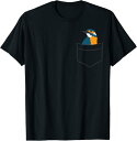 【楽天スーパーSALE】ポケットの中のかわいいカワセミ 愛の鳥 カワセミ Tシャツ 面白い 服 オリジナル おもしろグッズ 文字Tシャツ ネタ 柔らかい 丸首 ...