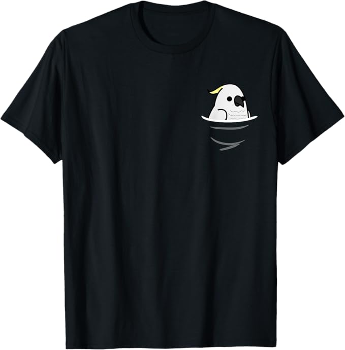 Rakuten - 【楽天スーパーSALE】ライト ポケット 鳥 オオカミ 紋章 オカメゥー アパレル Tシャツ ポケットの中のインコ 愛の鳥 オウム Tシャツ 面白い 服 オリジナル おもしろグッズ 文字Tシャツ ネタ 柔らかい 丸首 通気性 笑える 変な Tシャツ 男女兼用 プレゼント