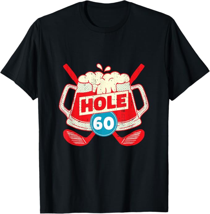 乐天商城 - ゴルフ ビール 面白いtシャツ 還暦 60歳 文字入り メンズ おもしろ 面白い 服 オリジナル 父 お爺ちゃん Tシャツ ユーモア ネタ おしゃれ スポーツ 柔らかい 丸首 通気性 笑える 変な Tシャツ 男女兼用 プレゼント