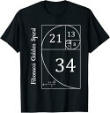 【楽天スーパーSALE】ファニー フィボナッチ ゴールド スパイラル オタク 数学教師 ギフト Tシャツ ユーモア ネタ おしゃれ スポーツ 柔らかい 丸首 通...