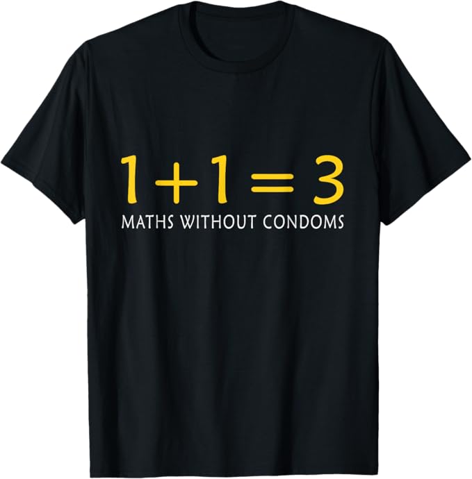 Rakuten - 保護なしの数学 面白い楽しい Tシャツ 男性 女性 半袖 誕生日 プレゼント ギフト ペア 面白い ユーモア ネタ おしゃれ スポーツ 柔らかい 丸首 通気性 Tシャツ