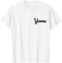 【楽天スーパーSALE】【Yome】嫁 よめ シンプル おしゃれ ローマ字 夫婦お揃い 結婚祝い カップル ペアルック おもしろ ペア Tシャツ