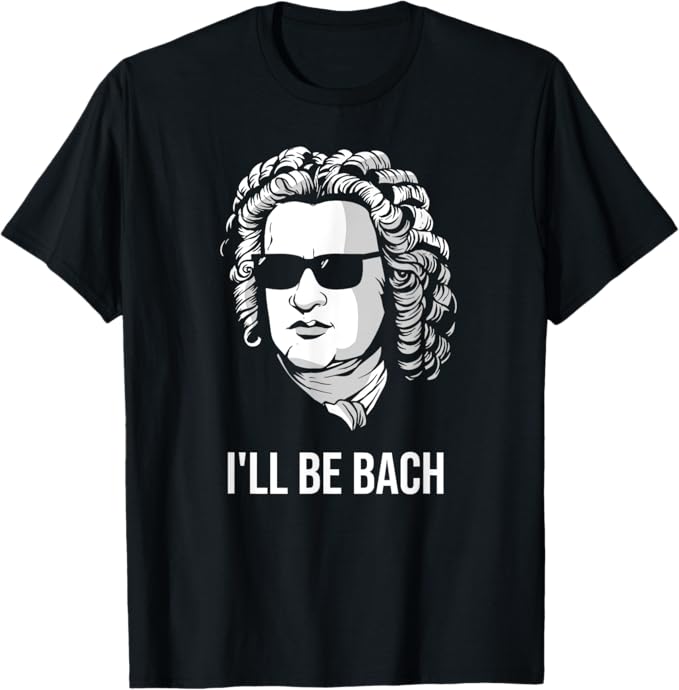 バッハ 面白い 作曲家 クラシック音楽 音楽好き ギフト オルガン ヴァイオリン ピアノ Tシャツ イラスト シンプル ポップ ゆるくて かわいい イラスト Tシャツ プレゼント ギフト 面白い ユーモア ネタ おしゃれ スポーツ 柔らかい 丸首 通気性 Tシャツのサムネイル