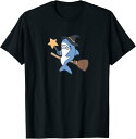 【楽天スーパーSALE】魔法を使いそうなサメ ハロウィン Tシャツ パロディ おもしろ 面白い イラスト シンプル ポップ ゆるくて かわいい イラスト Tシャ...