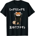 【楽天スーパーSALE】じゅげむじゅげむ五秒でブチギレ ネタ 落語 言い間違い もじり ジョーク ギャグ ツッコミ レッサーパンダ おもしろ Tシャツ 大きいサ...