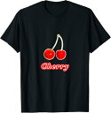 【楽天スーパーSALE】チェリー Cherry さくらんぼ フルーツ ポップ 果物 リアル レトロ 面白い イラスト Tシャツ プレゼント ギフト 面白い ユー...