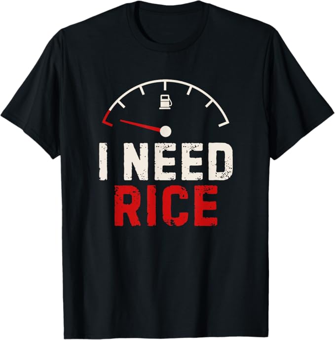 Vintage I Need Rice Lover レトロ 米 食べ物 好き Tシャツ 面白い ユーモア ネタ おしゃれ スポーツ 柔らかい 丸首 通気性 Tシャツのサムネイル