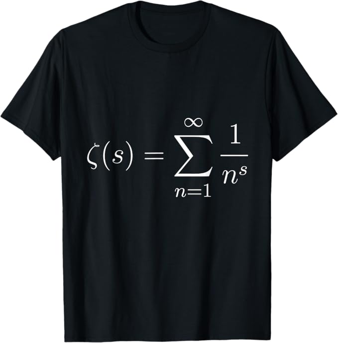 乐天商城 - 数学:リーマン仮説(ゼータ関数)方程式 Tシャツ