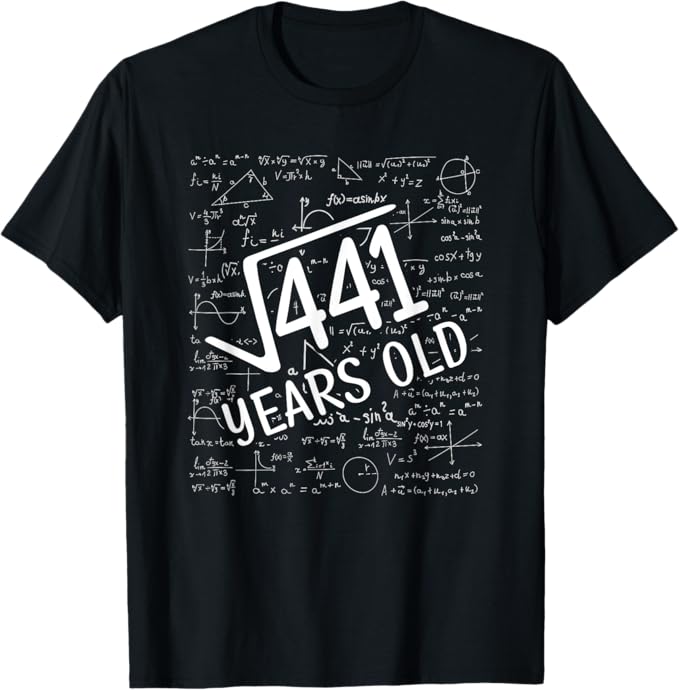 21歳の誕生日 - 441の平方根 21歳 Tシャツ