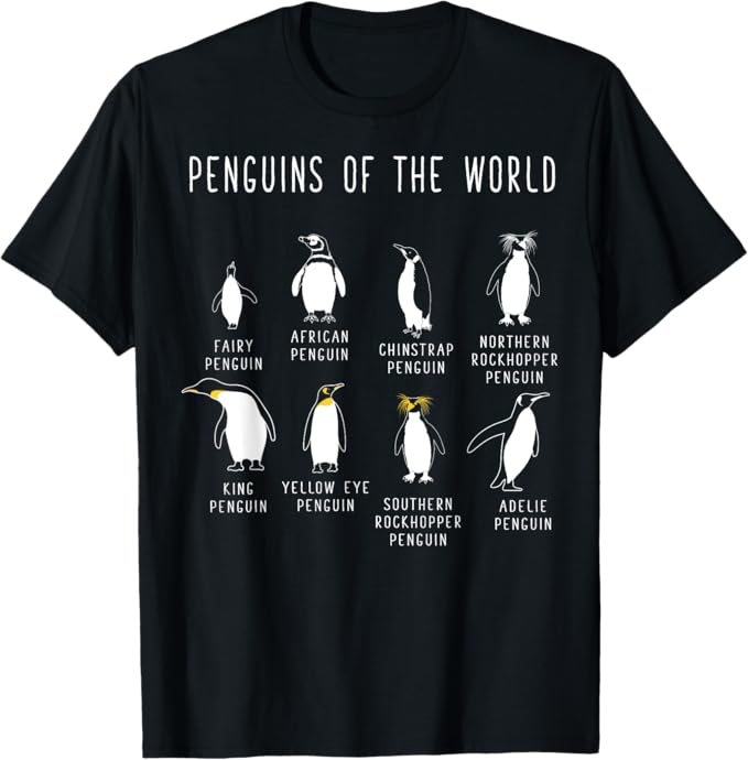 Rakuten - 【楽天スーパーSALE】世界のペンギン8選おかしな南極ペンギン Tシャツ