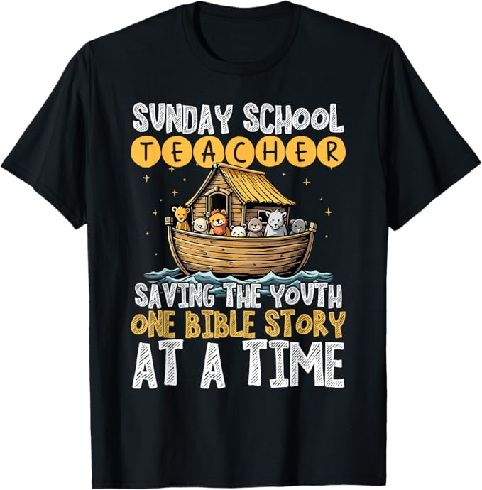 カトリック学校教師聖書物語 日曜学校先生 Tシャツ