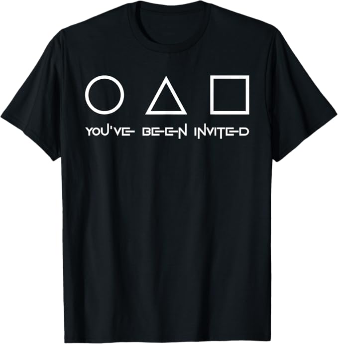 Rakuten - 【楽天スーパーSALE】おもしろ オタクサークル 三角形 四角形 You've Been Invited Tシャツ