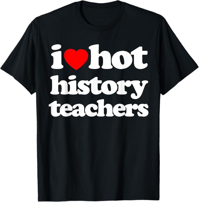 Rakuten - I Heart Hot History Teachers レトロ ヴィンテージ Tシャツ