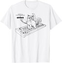 【楽天スーパーSALE】楽譜で遊ぶ面白い猫 Tシャツ