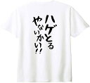 (背中側 バックプリント)【ハゲとるやないかい!!】 ハゲ はげ 薄毛 ゆる文字 おもしろ ネタ 半袖 Tシャツ