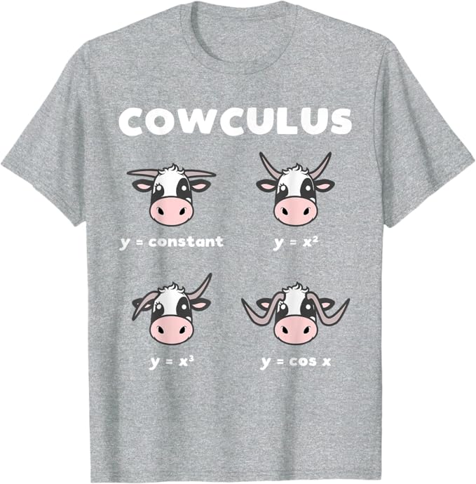 Rakuten - 面白い カウキュラス オタク 数学 ジョーク 微積分 数学 先生 Tシャツ