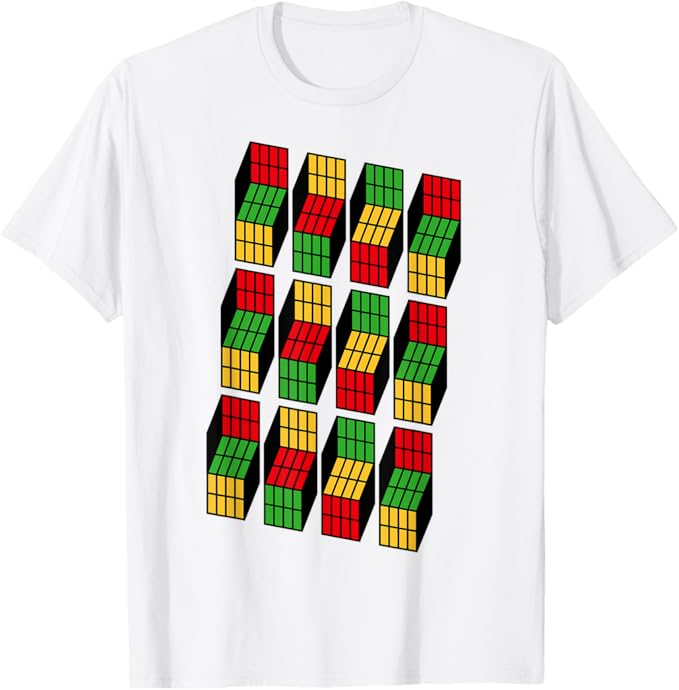 乐天商城 - オプティカルイリュージョンキューブ オタク ギフト Tシャツ