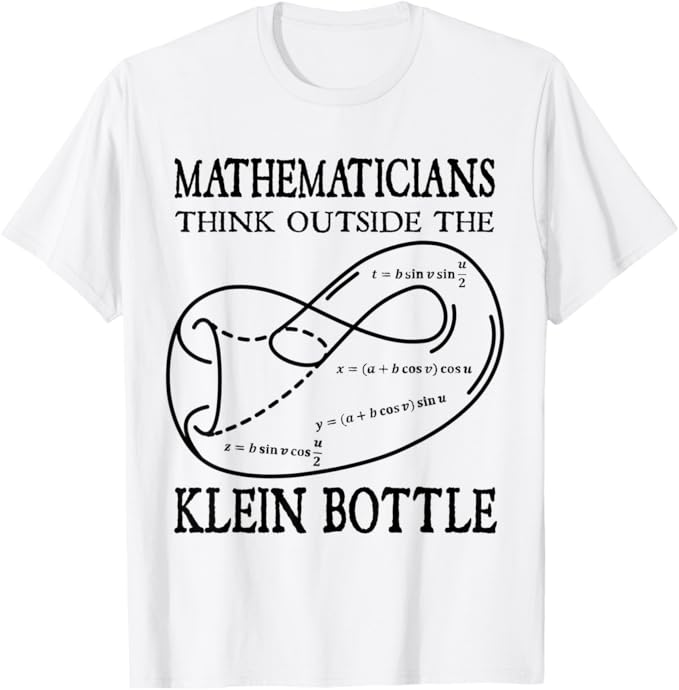 乐天商城 - 面白い 数学 クラインボトル 数学教師の外で考える Tシャツ