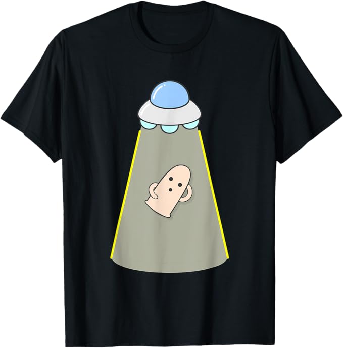 ハニワ 埴輪《UFO 遭遇》 歴史土器 かわいい 面白い キャラクター Tシャツ