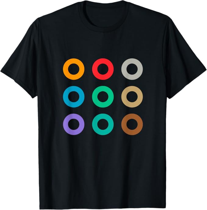 乐天商城 - 東京の地下鉄 カラー 色 マーク 丸【電車ファン】鉄道 メトロ 面白い ポップ Tシャツ