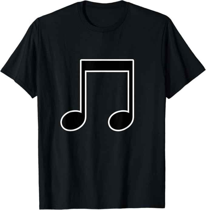 Rakuten - 【楽天スーパーSALE】音符（八分音符）【音楽 バンド】シンプル イラスト デザイン Tシャツ