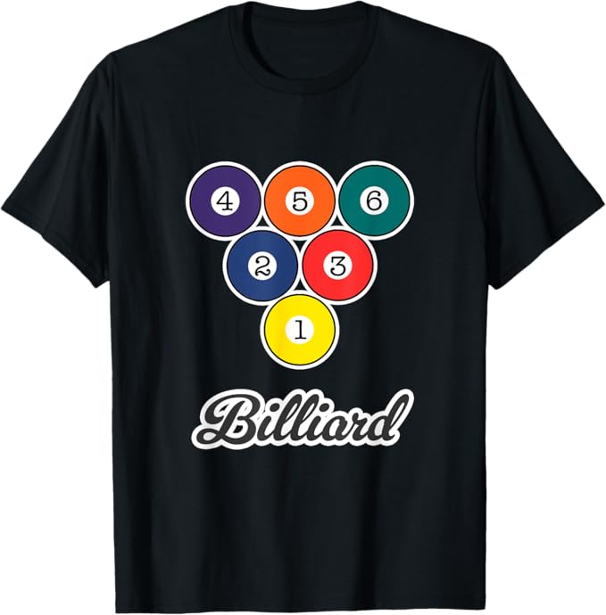 ビリヤード（ボール）玉 おしゃれ かっこいい Tシャツ