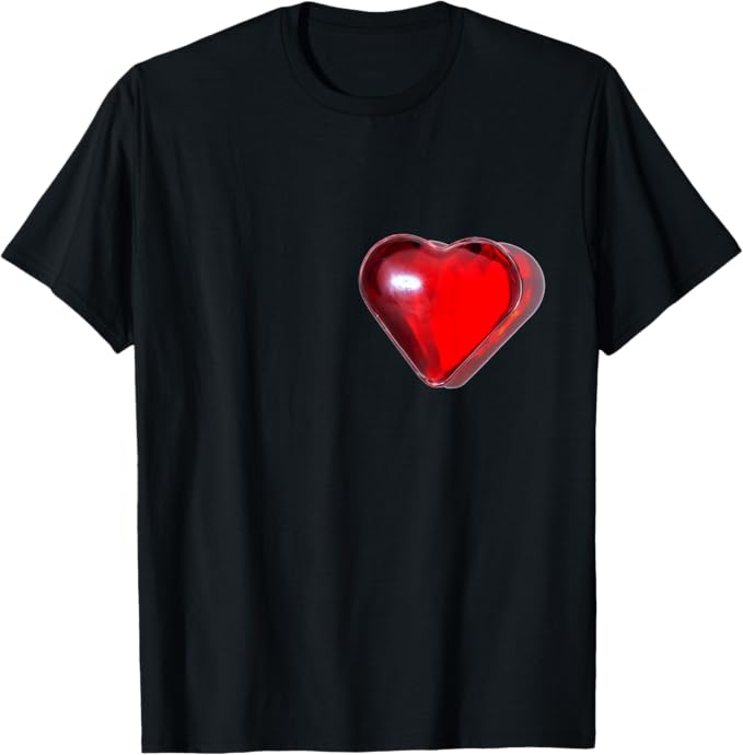 Rakuten - 【楽天スーパーSALE】ガラスのハート【アートデザイン】おしゃれ かわいい Tシャツ