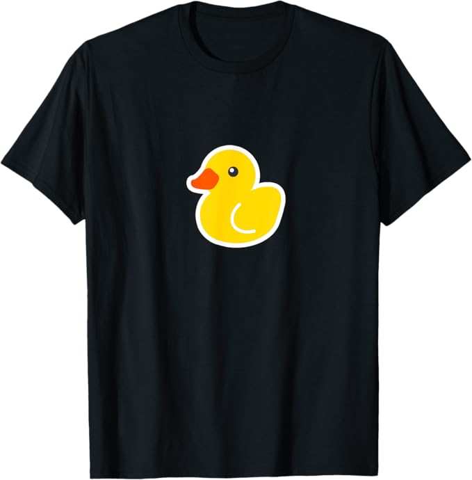 Rakuten - ゴムアヒル（小）黄色いアヒル お風呂のおもちゃ ラバーダック【ポップ】ゆるかわいい キャラクター Tシャツ