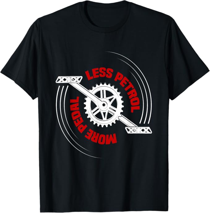 Rakuten - 【楽天スーパーSALE】少ないガソリン より多くのペダル Tシャツ