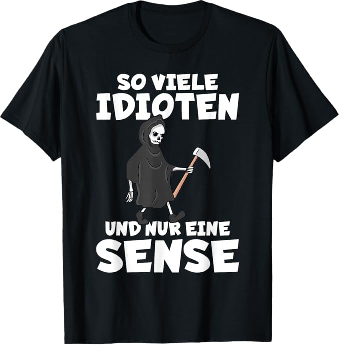 Rakuten - 【楽天スーパーSALE】非常に多くの馬鹿とブラック ユーモアの鎌だけ Tシャツ