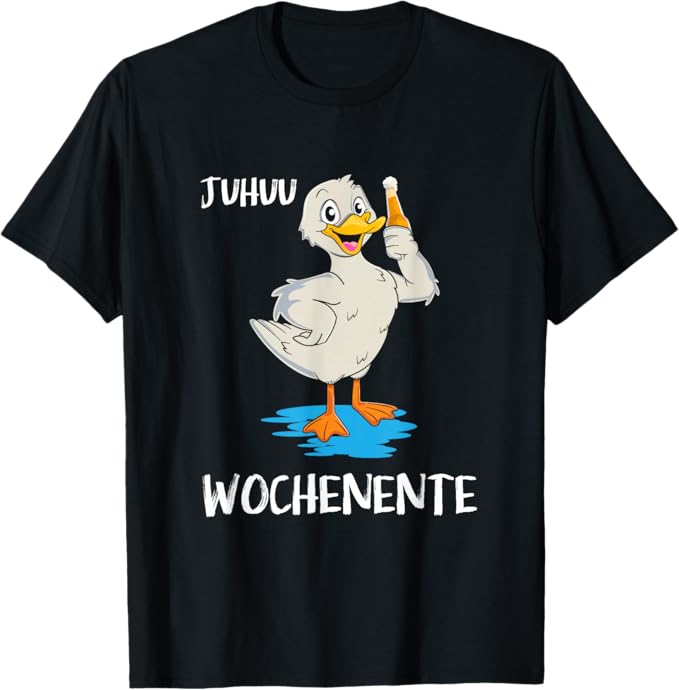 Rakuten - 【楽天スーパーSALE】イェーイ 週末はアヒルと一緒に Tシャツ